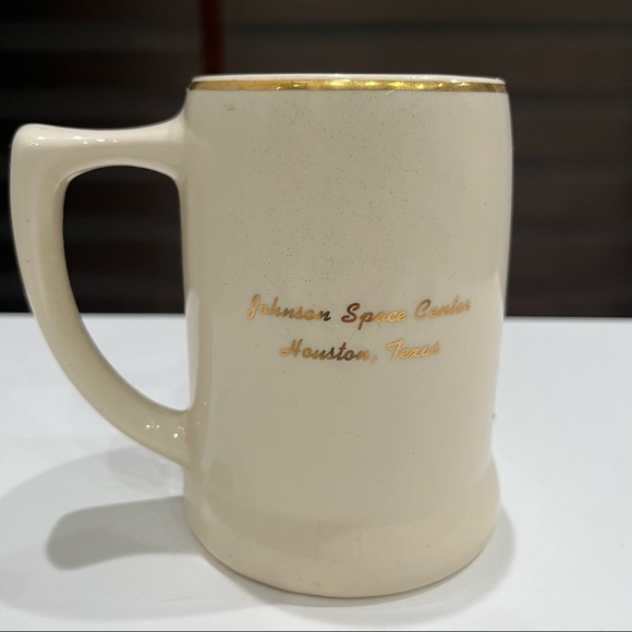 Vintage NASA Johnson Space Center Ceramic Mug Stein Houston Texas Made in USA - Picture 3 of 5